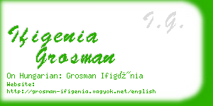 ifigenia grosman business card